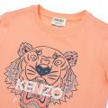 Girls Salmon Tiger S/s T Shirt