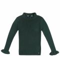 Girls Green Ribbed Frill Polo Neck Top 48493 by Mayoral from Hurleys