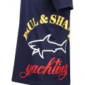 Mens Navy Large Side Tri Logo S/s T Shirt 107938 by Paul And Shark from Hurleys