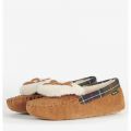 Womens Tan Suede Darcie Moccasin Slippers 102286 by Barbour from Hurleys