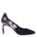 Womens Navy Eriino Print Mid Heel Courts 85509 by Ted Baker from Hurleys