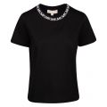 Womens Black Logo Neckline S/s T Shirt 50451 by Michael Kors from Hurleys