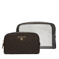 Womens Brown Jet Set Large 2 in 1 Travel Pouch 94850 by Michael Kors from Hurleys