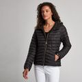 Womens Black Score Hooded Quilted Jacket 56261 by Barbour International from Hurleys