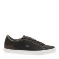 Mens Black Lerond Leather Trainers 34821 by Lacoste from Hurleys