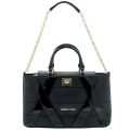 Womens Black Patent Panel Tote Bag 68081 by Versace Jeans from Hurleys