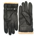 Mens Black Leather Utility Gloves