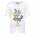 Womens Optical White Roses S/s T Shirt 39421 by Love Moschino from Hurleys