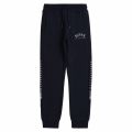 Boys Navy/Silver Embroidered Logo Sweat Pants 76300 by BOSS from Hurleys