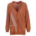 Womens Apricot Ribbed Slouchy Cardigan 108107 by Armani Exchange from Hurleys