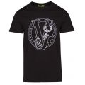 Mens Black Round Logo Slim Fit S/s T Shirt 41792 by Versace Jeans from Hurleys