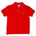 Boys Red Classic Pique S/s Polo Shirt