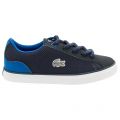Child Navy Blue Lerond Trainers (10-1) 14327 by Lacoste from Hurleys