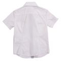 Boys White Branded S/s Shirt 6472 by Armani Junior from Hurleys