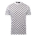Mens White Monogram S/s T Shirt 108025 by Karl Lagerfeld from Hurleys