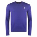 Mens Cobalt Blue Zebra Crew Neck Knitted Jumper 28771 by PS Paul Smith from Hurleys