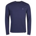 Mens Navy Loopback Crew Neck Sweat Top 26233 by Pretty Green from Hurleys