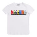 Boys White Colour Logo S/s T Shirt 84099 by Moschino from Hurleys