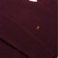 Mens Red Marl Garway Crew Knitted Jumper 32696 by Farah from Hurleys