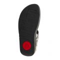 Womens Black Snake Leia Exotic Toe Post Flip Flops 87674 by FitFlop from Hurleys