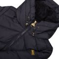 Womens Black Motegi Hooded Quilted Jacket 97325 by Barbour International from Hurleys