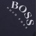 Athleisure Mens Navy/Silver Salbo Crew Sweat Top 45204 by BOSS from Hurleys