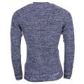 Mens Sartho Blue & Ivory Jayvi Crew Neck Knitted Jumper 15503 by G Star from Hurleys