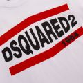 Boys White Branded S/s T Shirt 81858 by Dsquared2 from Hurleys