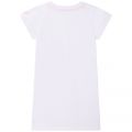 Girls White/Pink Net Overlay Dress 105236 by Billieblush from Hurleys