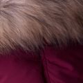 Womens Burgundy Aviator Fur Smooth Jacket 13996 by Pyrenex from Hurleys