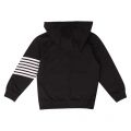 Boys Black 7 Lines Hooded Tracksuit 38088 by EA7 from Hurleys