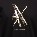 Mens Black Gold Centre Logo S/s T Shirt 107278 by Armani Exchange from Hurleys