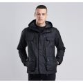 Mens Black Delta Waxed Jacket 12005 by Barbour International from Hurleys