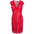 Womens Red Paloma Lace Dress