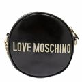 Womens Black Quilted Circle Crossbody Bag 74217 by Love Moschino from Hurleys