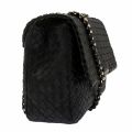 Womens Black Woody Woven Shoulder Bag 37851 by Valentino from Hurleys