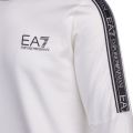 Mens White Taped Logo Detail Crew Sweat Top 57465 by EA7 from Hurleys