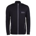 Mens Black Funnel Neck Sweat Jacket 19520 by BOSS from Hurleys