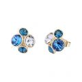 Womens Rose Gold/Multi Blue Lynda Cluster Studs 43565 by Ted Baker from Hurleys