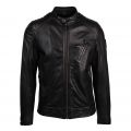 Mens Black V Racer 2.0 Leather Jacket 78661 by Belstaff from Hurleys