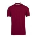 Athleisure Mens Burgundy/Gold Paul Curved Logo Slim Fit S/s Polo Shirt 51469 by BOSS from Hurleys