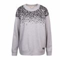Womens Pearl Heather Leopard Crew Sweat Top 50445 by Michael Kors from Hurleys