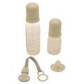 Baby White Bottle and Dummy Set 19822 by Armani Junior from Hurleys