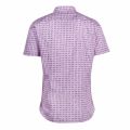 Casual Mens Pink Magneton_1 Printed S/s Shirt 74450 by BOSS from Hurleys