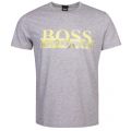 Athleisure Mens Light Grey Tee 6 Logo S/s T Shirt 22075 by BOSS from Hurleys