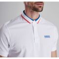 Mens White Shift S/s Polo Shirt 42455 by Barbour International from Hurleys