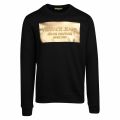 Mens Black Foil Box Logo Sweat Top 41798 by Versace Jeans from Hurleys
