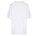 Womens Optical White Metallic Varsity S/s T Shirt 35186 by Love Moschino from Hurleys