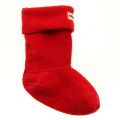 Kids Red Fleece Wellington Socks (4-6 - 3-5) 67407 by Hunter from Hurleys