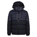 Casual Dark Blue Olooh Hooded Padded Jacket 45097 by BOSS from Hurleys